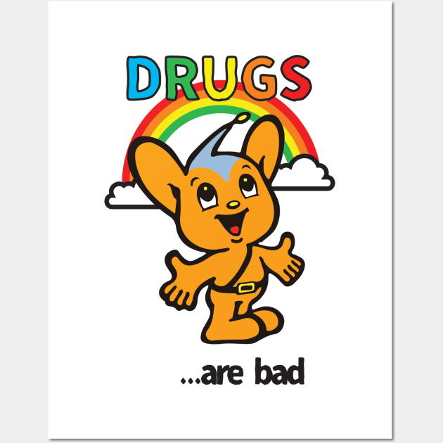 Pipokun - Drugs Are Bad Wall Art by PsychicCat